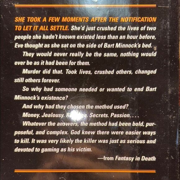 Fantasy in Death by J.D. Robb Hardcover book - Picture 3 of 5